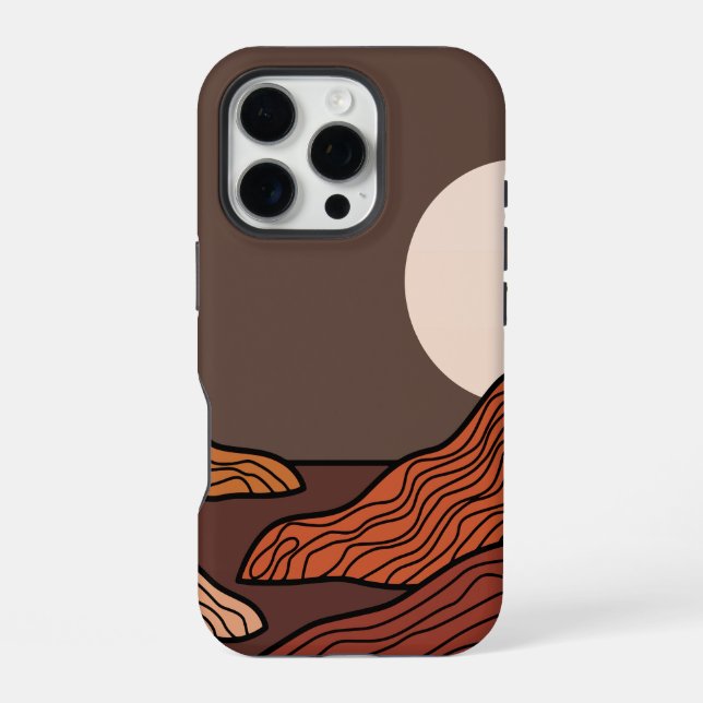 Mountainous Boho Abstract iPhone / iPad case (Back)