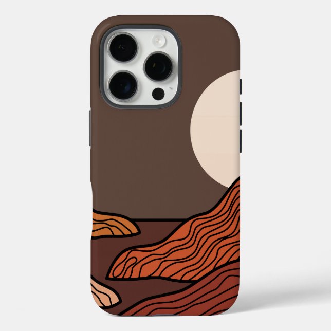 Mountainous Boho Abstract iPhone / iPad case (Back)
