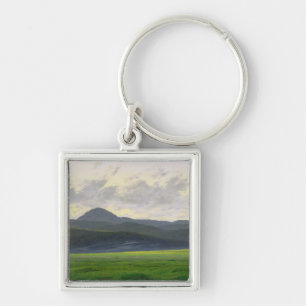 Mountainous landscape key ring