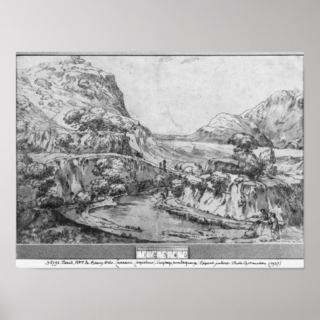 Mountainous landscape poster (Front)