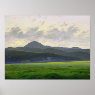 Mountainous landscape poster