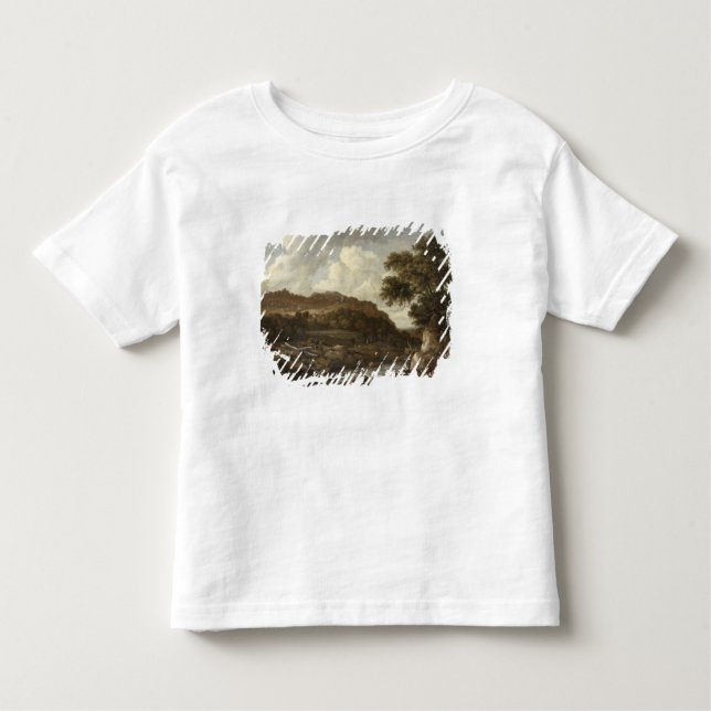 Mountainous Wooded Landscape with a Torrent Toddler T-Shirt (Front)