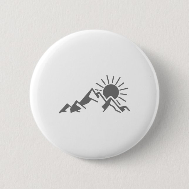 Mountains2  6 cm round badge (Front)