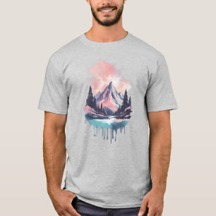 Mountains 11 waterfall, gift, landscape, sun T-Shirt