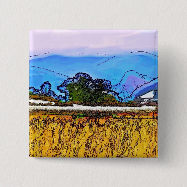 MOUNTAINS 15 CM SQUARE BADGE (Front)