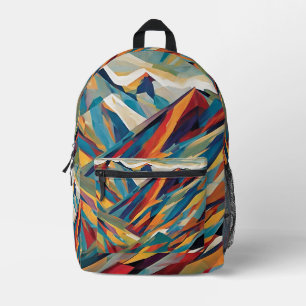 Mountains Adventure Abstract Backpack