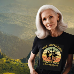 Mountains Adventure Begins Nature lover Outdoor T-Shirt