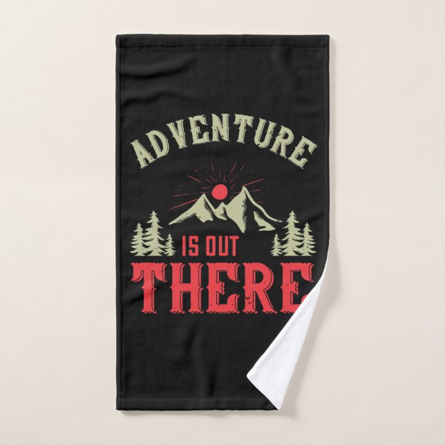 Mountains - Adventure Is Out There Hand Towel (Hand Towel)