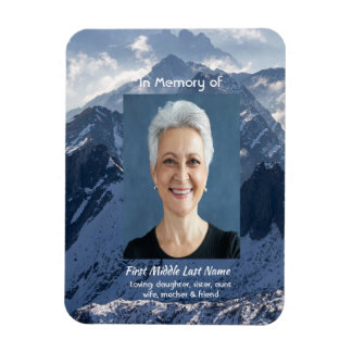  Mountains Alpine Memorial Keepsake Magnet