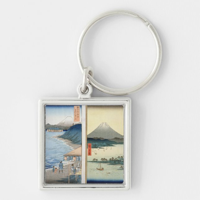 Mountains and coastline key ring (Front)