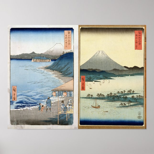 Mountains and coastline poster (Front)