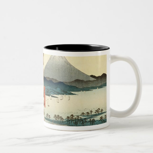 Mountains and coastline Two-Tone coffee mug (Right)