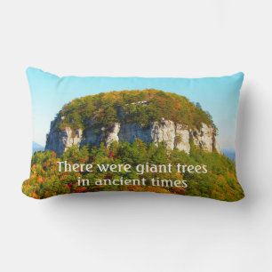 Mountains and Giant Trees Lumbar Cushion