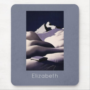Mountains And Hills of Snow in Winter Mouse Pad
