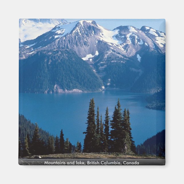 Mountains and lake, British Columbia, Canada Magnet (Front)