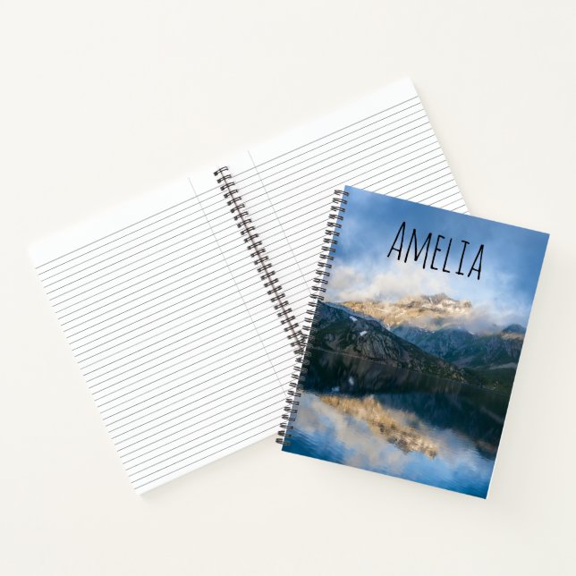 Mountains and Lake Scenic Nature Photo Notebook (Inside)