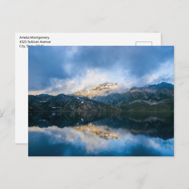 Mountains and Lake Scenic Nature Photo Postcard (Front/Back)