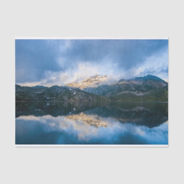 Mountains and Lake Scenic Nature Photo Tissue Paper (Front)