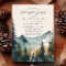 Mountains And Pines Calligraphy Rehearsal Dinner