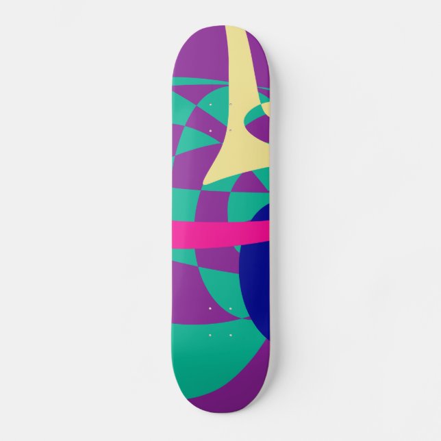 Mountains and Planet Skateboard (Front)