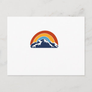 Mountains and Rainbow Postcard