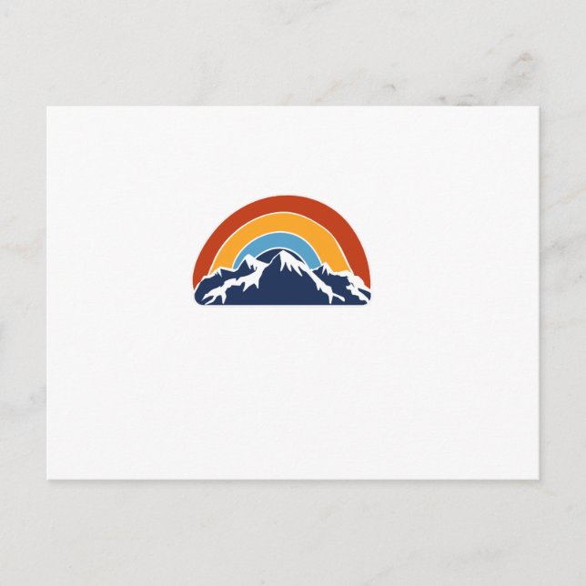 Mountains and Rainbow Postcard (Front)