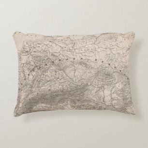 Mountains and Rivers of Europe Decorative Cushion