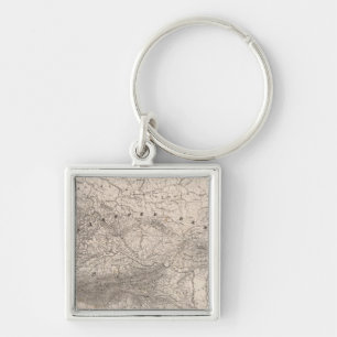 Mountains and Rivers of Europe Key Ring