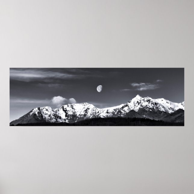 mountains and the moon poster (Front)