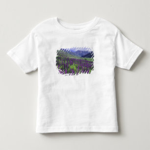 Mountains and wildflowers in alpine meadow, 2 toddler T-Shirt