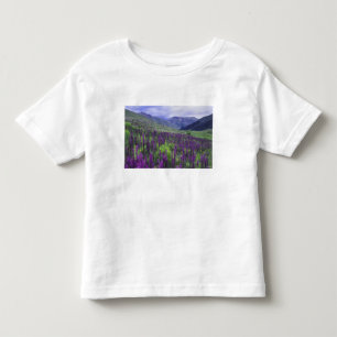 Mountains and wildflowers in alpine meadow, 2 toddler T-Shirt