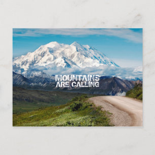 mountains are calling by storeman postcard