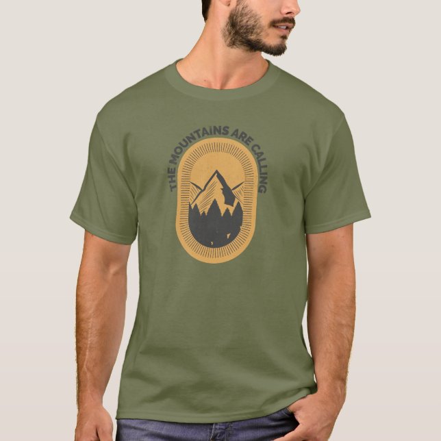MOUNTAINS ARE CALLING T-Shirt (Front)