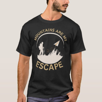 Mountains are my escape skiing T-Shirt