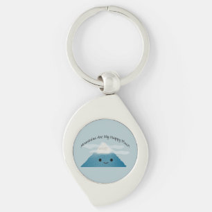 Mountains are My Happy Place Key Ring