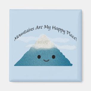 Mountains Are My Happy Place Magnet