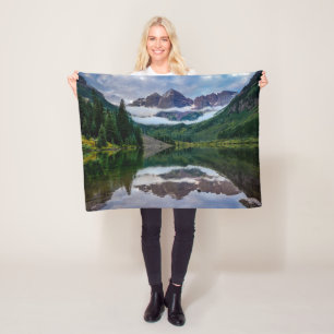 Mountains   Aspen Colorado Fleece Blanket