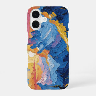 Mountains at dawn with glow iPhone 16 case
