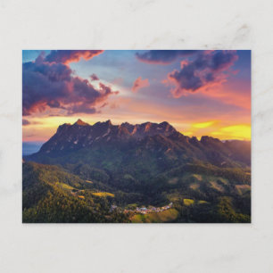 Mountains at Sunset  Postcard