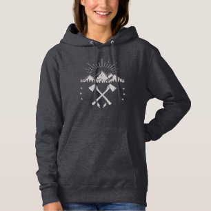 Mountains Axes Sunrise Hoodie
