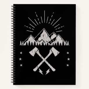 Mountains Axes Sunrise Notebook