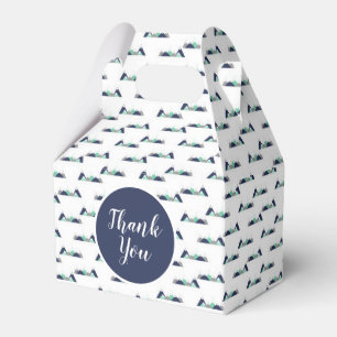 Mountains baby shower favour box