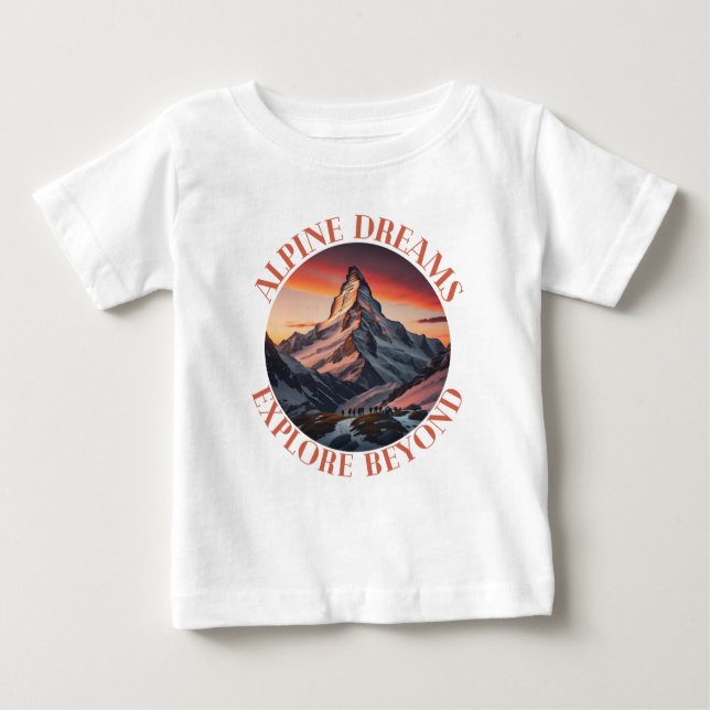 mountains baby T-Shirt (Front)