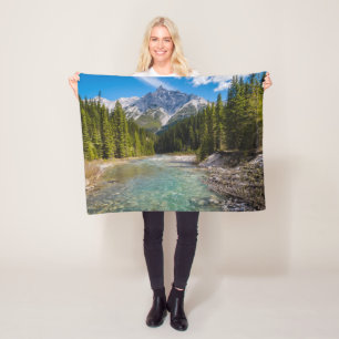 Mountains   Banff National Park, Canadian Rockies Fleece Blanket