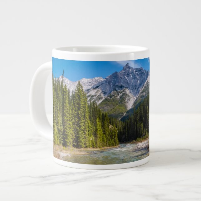 Mountains | Banff National Park, Canadian Rockies Large Coffee Mug (Front Left)