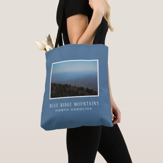Mountains Blue Ridge Nature Travel Rustic Landcape Tote Bag (Close Up)