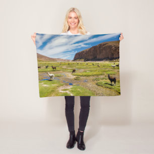 Mountains   Bolivian Andes Fleece Blanket