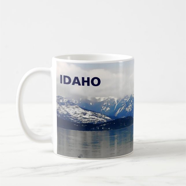 Mountains By The Lake Coffee Mug (Left)
