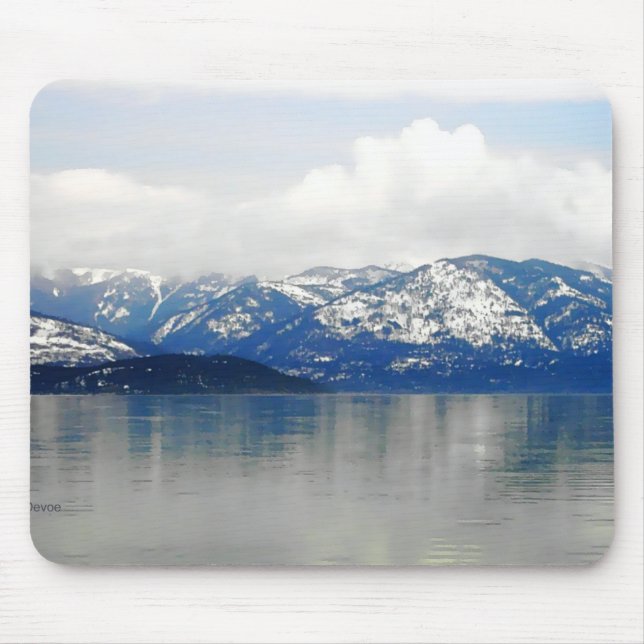 Mountains By The Lake Mouse Pad (Front)