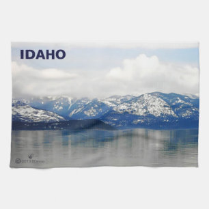 Mountains By The Lake Tea Towel